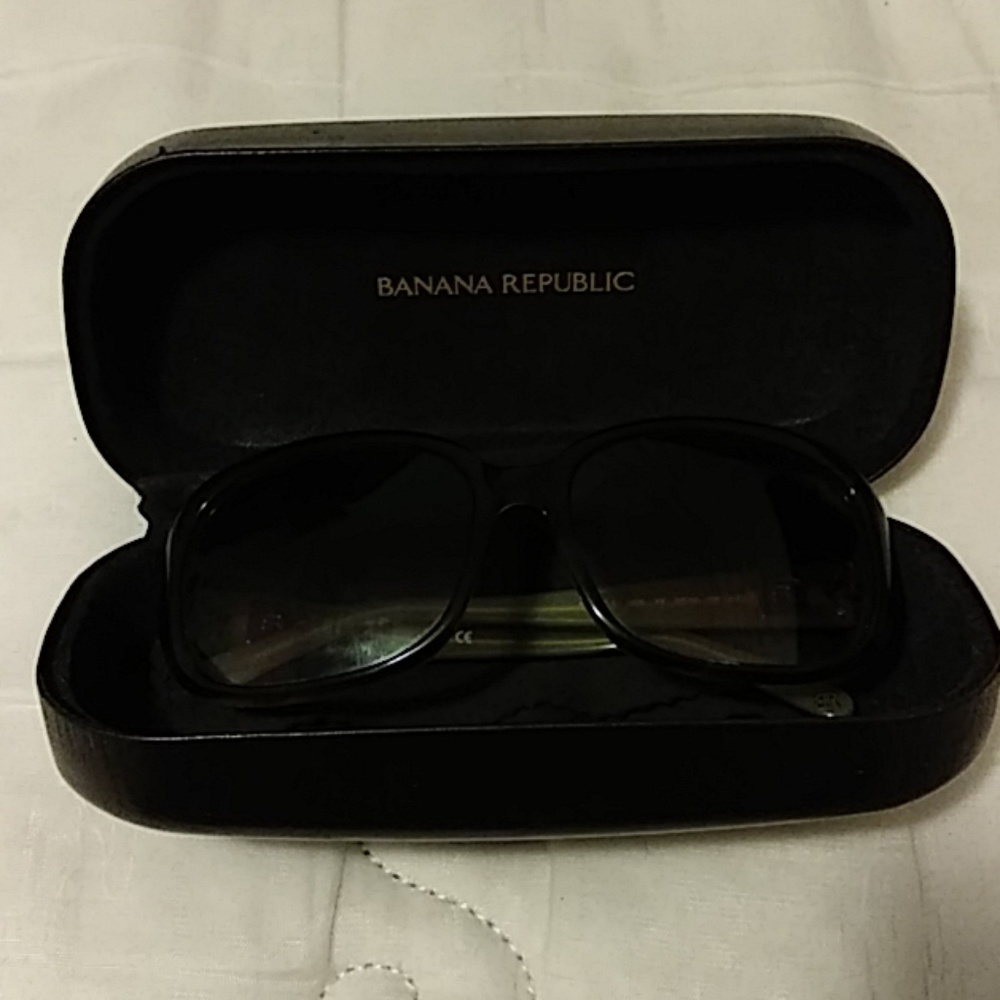 Brown and Green Banana Republic glasses